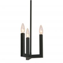 AFX Lighting, Inc. GRCP07CBBK - 7" 3-Light Grace Pendant - Black