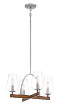 Minka-Lavery 1064-699 - 4 LIGHT CONVETIBLE CHANDELIER / SEMI FLUSH