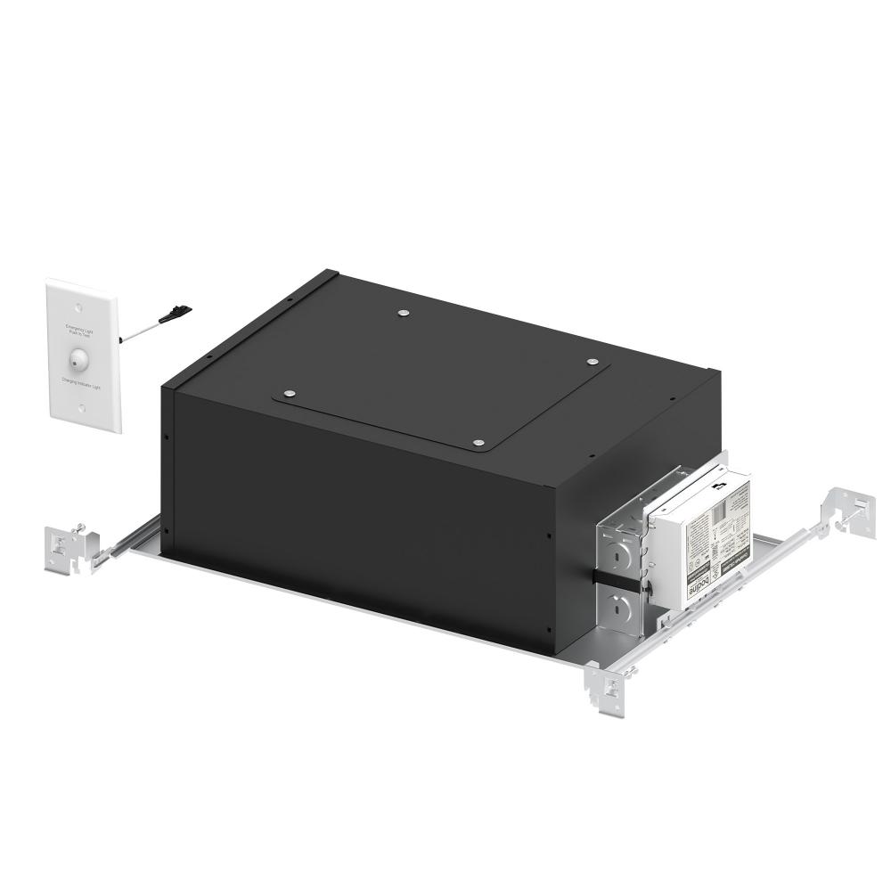 2" Iolite LED Dedicated Chicago Plenum New Construction Housing w/ EM Driver, 28W, 120V-277V