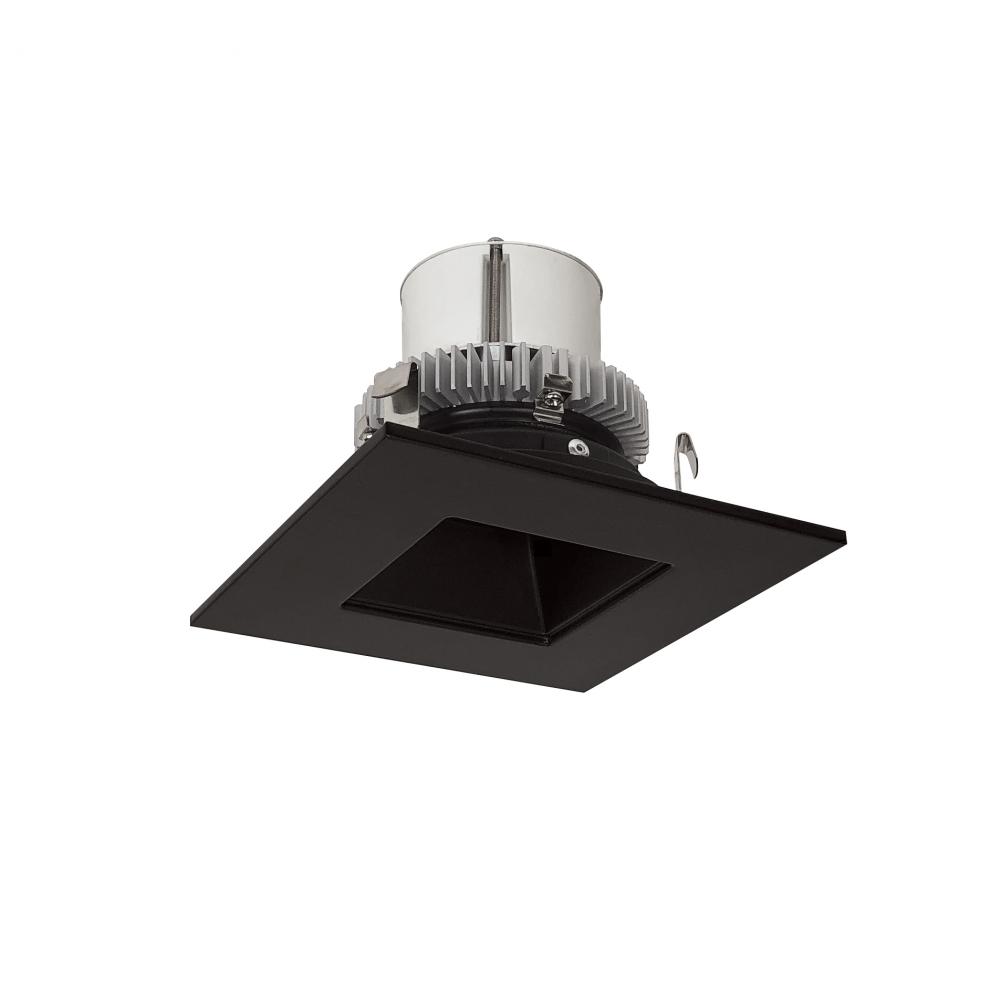 4" Cobalt Click LED Retrofit, Square Reflector, 1000lm / 12W, 2700K, Black Reflector / Black