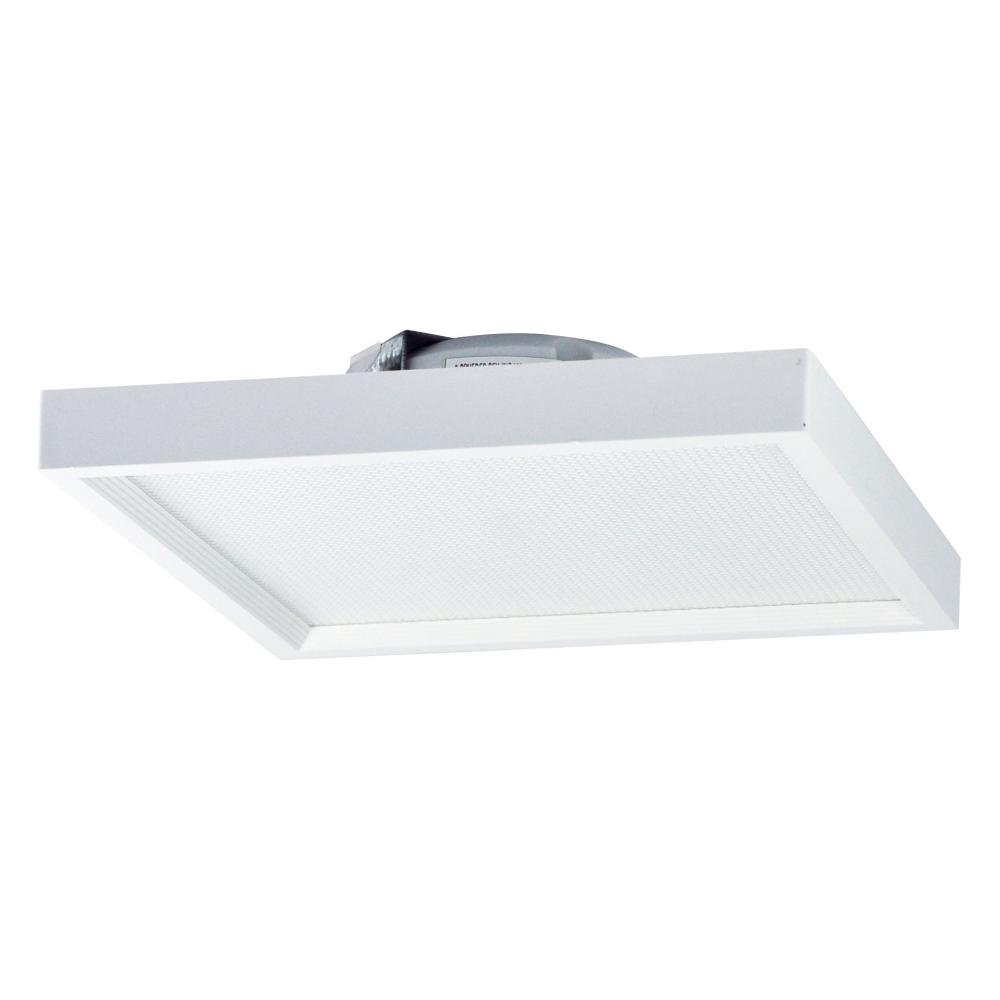 6" SURF Regressed Edge-Lit Surface Mounted LED, Square Baffle, 900lm, 14W, 2700K, 90+ CRI, 120V