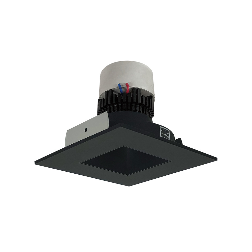 4" Pearl LED Square Retrofit Reflector with Square Aperture, 1000lm / 12W, 2700K, Black