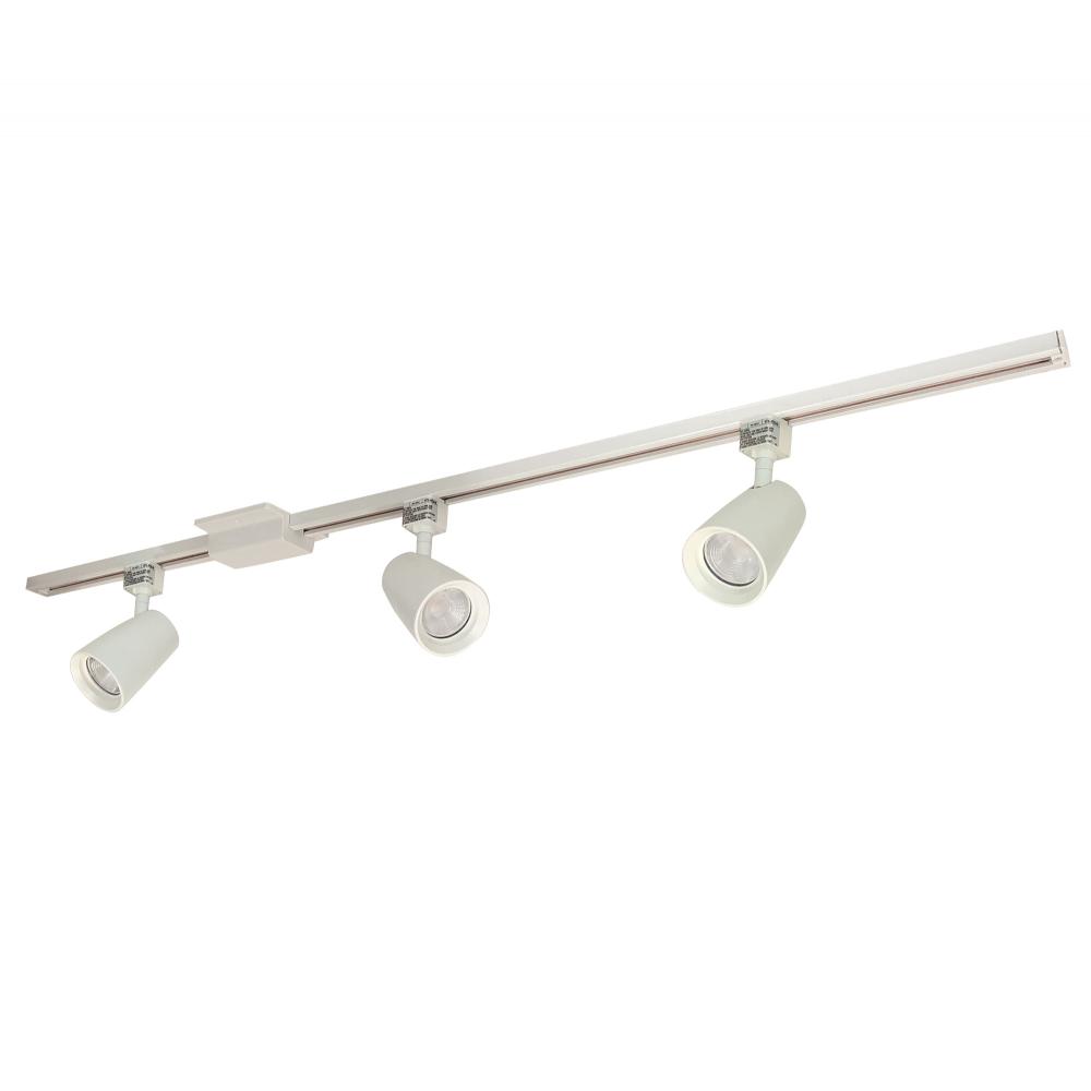 4-ft Track Pack with (3) MAC XL 1250lm LED Track Heads, 3500K, White Finish