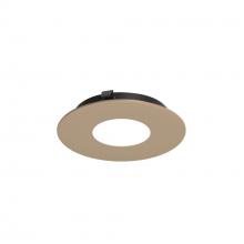 Nora NAPF-3RPHWD - 3" Apollo Round Flanged Pinhole Trim, Wheat Diffused Finish
