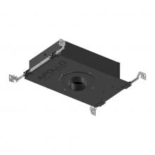Nora NHAPIC-3R20L34025DC - 3" Apollo Round IC Air-Tight New Construction Housing w/ 1.625" to 2" Ceiling Collar,