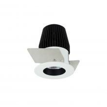 Nora NIOB-1RNG27XBW - 1" Iolite LED BWF Round Reflector, 600lm, 2700K, Black Reflector / White Flange