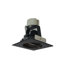 Nora NIR-4SC27XBB/10 - 4" Iolite LED Square Adjustable Cone Retrofit, 1000lm / 12W, 2700K, Black Reflector / Black