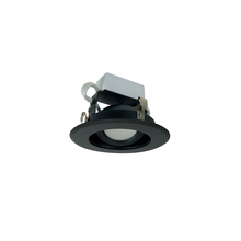 Nora NLCBC-46927XBB - 4" Cobalt Adjustable LED Retrofit, 1000lm / 12W, 2700K, Black Reflector / Black Flange