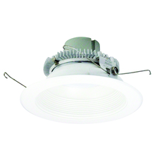 Nora NLCBC2-65230MPW/AEM - 6" Cobalt Click Round Retrofit Baffle, 750lm / 10W, 3000K, Matte Powder White Baffle / Matte