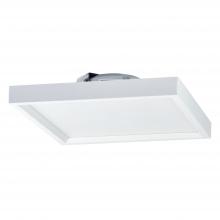 Nora NLOS-S62L27WW - 6" SURF Regressed Edge-Lit Surface Mounted LED, Square Baffle, 900lm, 14W, 2700K, 90+ CRI, 120V