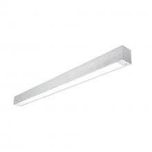 Nora NLUD-8334A/EMOS - 8' L-Line LED Indirect/Direct Linear, 12304lm / Selectable CCT, Aluminum Finish, with EM &