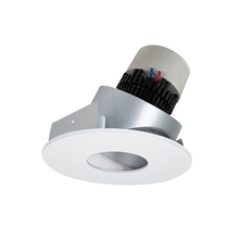 Nora NPR-4RPHA35XHZMPW - 4" Pearl LED Round Adjustable Pinhole Retrofit, 1000lm / 12W, 3500K, Haze Pinhole / Matte Powder