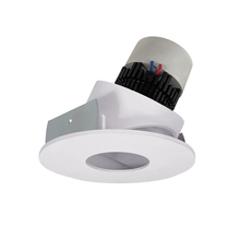 Nora NPR-4RPHACDXWW - 4" Pearl LED Round Adjustable Pinhole Retrofit, 800lm / 12W, Comfort Dim, White Pinhole / White