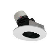 Nora NPR-4RSLCDXBMPW - 4" Pearl LED Round Adjustable Slot Aperture Retrofit, 800lm / 12W, Comfort Dim, Black Slot