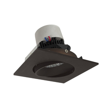 Nora NPR-4SC30XBZ - 4" Pearl LED Square Adjustable Cone Retrofit, 1000lm / 12W, 3000K, Bronze Reflector / Bronze