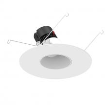 Nora NPRLV-56RSLACDXMPW - 5"/6" Pearl Low Voltage LED Round Adjustable Slot Retrofit, 650lm / 11W, Comfort Dim, Matte