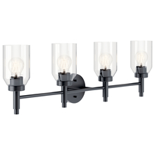 Kichler 55186BK - Madden 34 Inch 4 Light Vanity with Clear Glass in Black