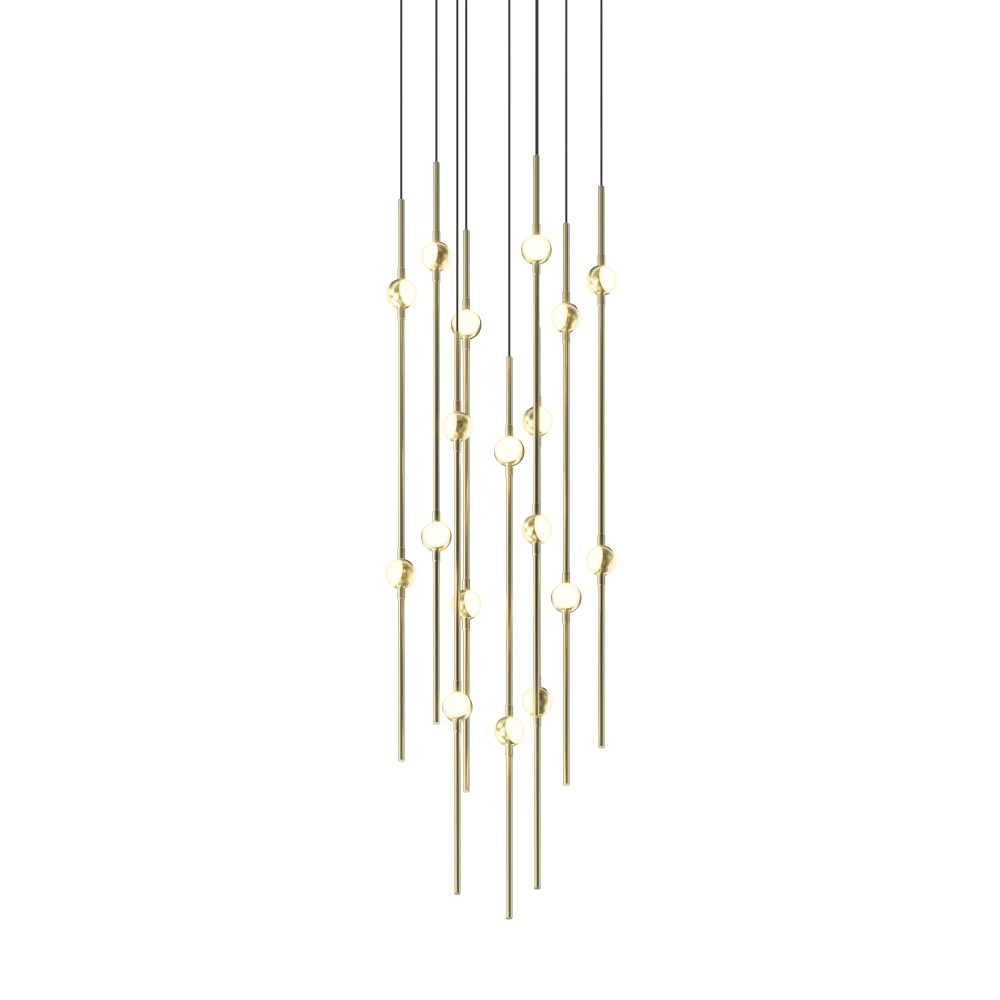 Aries 12" Round LED Pendant (2700K) w/20' Cords