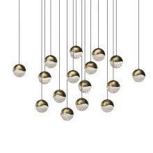 Sonneman 2923.14-MED - 16-Light Square Medium LED Pendant