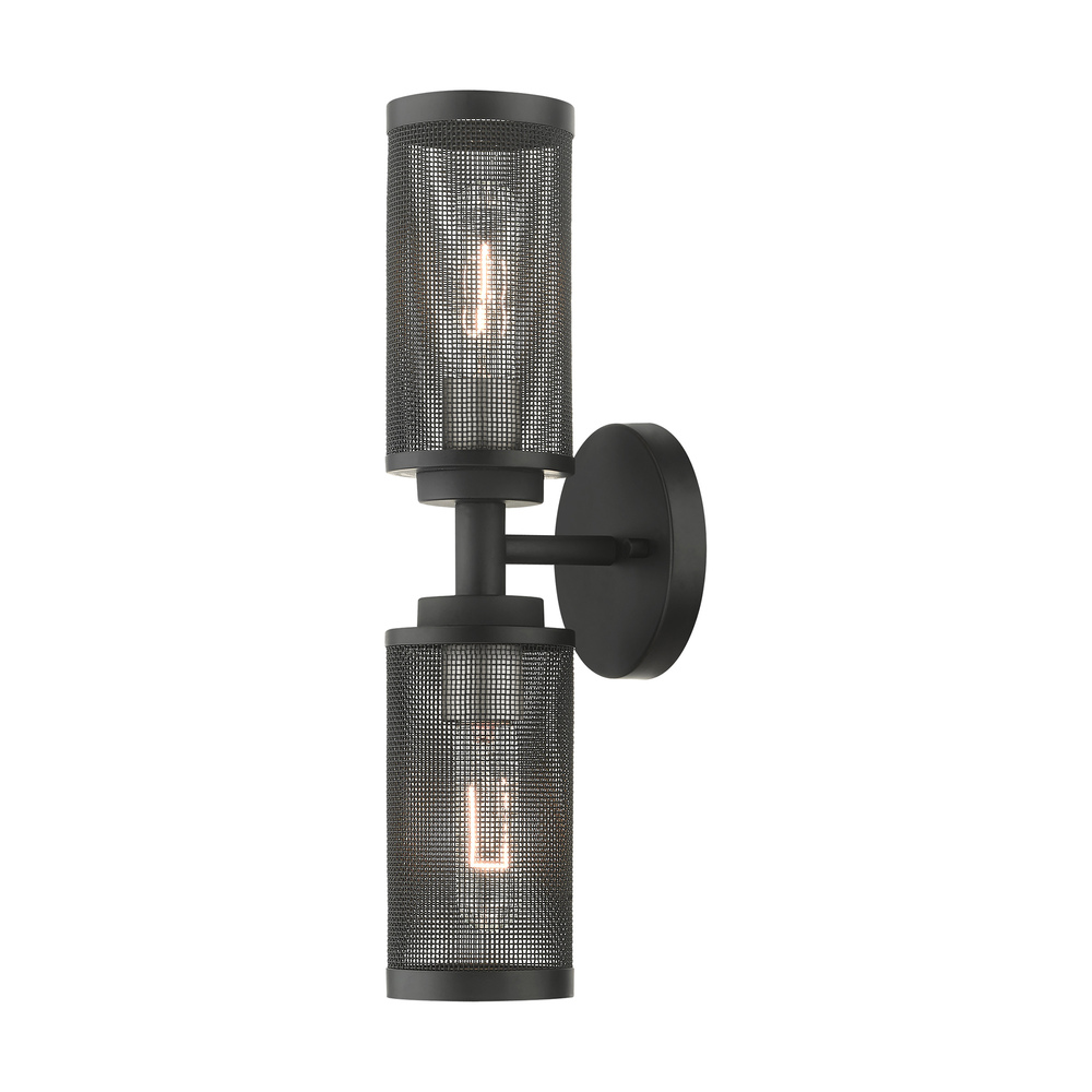 17" 2-Light Vanity/Sconce - Black
