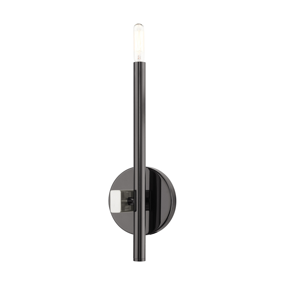 1 Lt Black Chrome  ADA Single Sconce