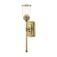 Livex Lighting 10511-01 - 1 Lt Antique Brass Single Sconce