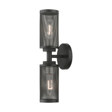 Livex Lighting 14122-04 - 17" 2-Light Vanity/Sconce - Black