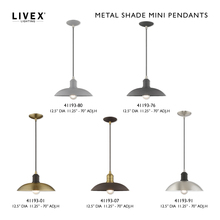 Livex Lighting 41193-80 - 1 Lt Nordic Gray Mini Pendant