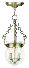 Livex Lighting 50503-01 - 2 Light Antique Brass Pendant