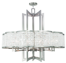 Livex Lighting 50579-91 - 10 Light Brushed Nickel Chandelier