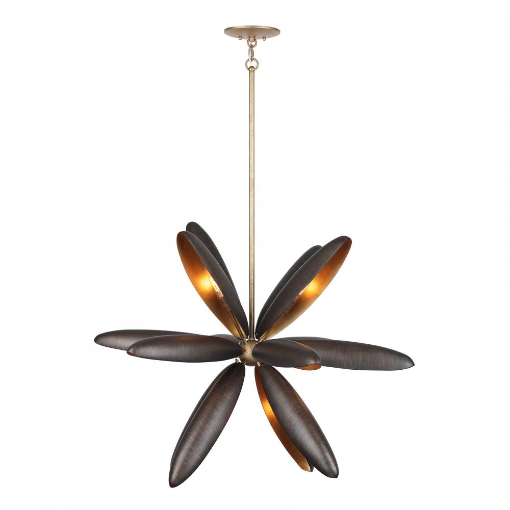 36" 14-Light Estrella Del Mar Chandelier - Centura with Burnished Gold