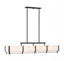 Savoy House 1-2332-8-50 - Orleans 8-Light Linear Chandelier in Black Cashmere