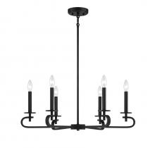 Savoy House 1-2450-6-89 - Torino 6-Light Chandelier in 
Matte Black