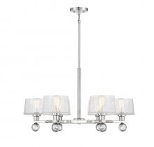 Savoy House 1-6302-6-109 - Hanover 6-Light Chandelier in 
Polished Nickel