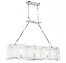 Savoy House 1-8203-3-109 - Genry 3-Light Linear Chandelier in Polished Nickel