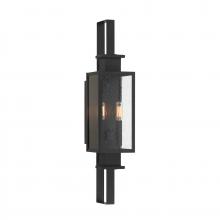 Savoy House 5-826-BK - 27" 2-Light Ascott Exterior Wall - Matte Black