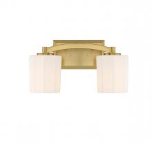 Savoy House 8-7710-2-322 - Whitney 2-Light Bathroom Vanity Light in Warm Brass