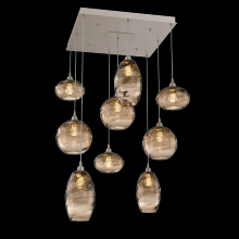 Hammerton CHB0048-09-BS-OB-C01-E2 - Misto Square 9pc Multi-Pendant