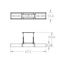 Hammerton PLB0026-0D-SN-FG-001-E2 - Urban Loft Trestle Linear - 67-Inch