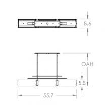 Hammerton PLB0026-0E-SN-FG-001-E2 - Urban Loft Parallel Linear - 55-Inch
