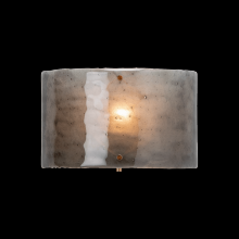 Hammerton CSB0044-0A-RB-SG-E2 - Textured Glass Round Cover Sconce