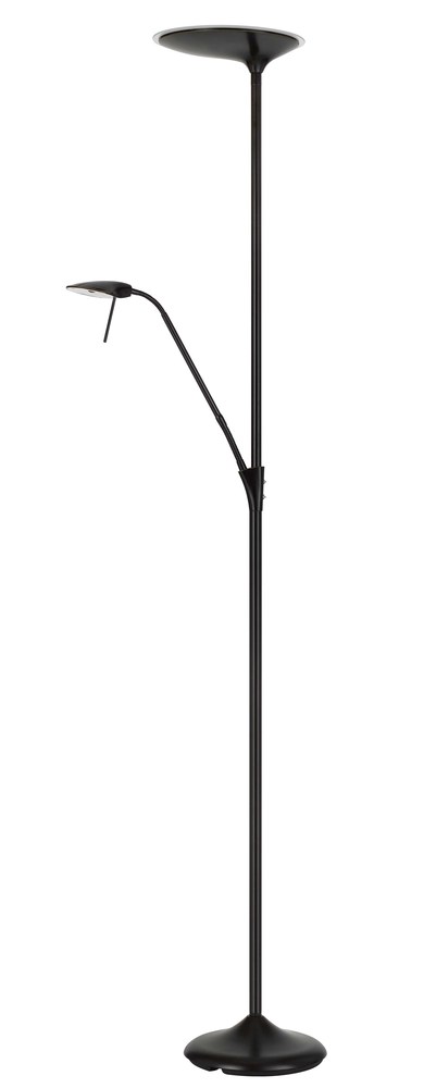 Treviso integrated Dimmable LED Metal Torchiere With 5W Gooseneck Reading Lamp