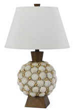 CAL Lighting BO-2614TB - 150W Seashell Resin Table Lamp