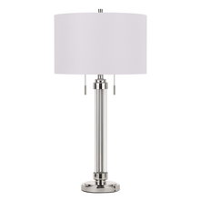 CAL Lighting BO-2829TB - 60W X 2 Montilla Metal/Acrylic Table Lamp With Fabric Shade