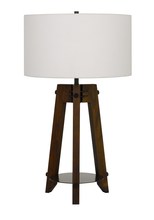 CAL Lighting BO-2833TB - 150W 3 Way Bilzen Ash Wood Tripod Table Lamp