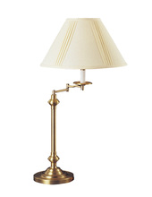 CAL Lighting BO-342-AB - 150W 3 Way Swing Arm Table Lamp
