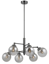 CAL Lighting FX-2577-6 - 40W X 6 Prato Metal/Glass 6 Lights Chandelier