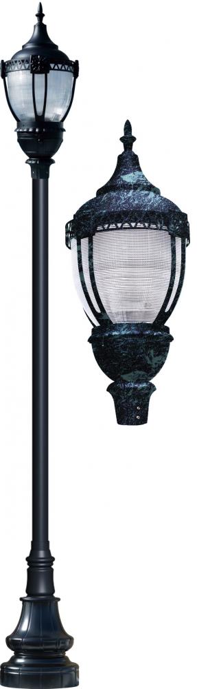 CAST ALUM DRK TOP DECO BASE ACORN FIX 50W MH MT