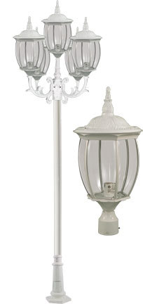 Dabmar GM3005-LED9-W - VICTORIA POST FIVE LIGHT FIX 5 X LED 9W 85-265V