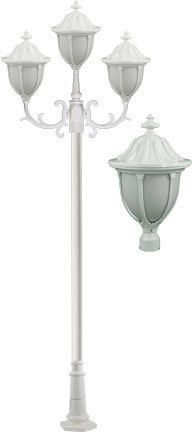 Dabmar GM5525-LED9-W - SHOWCASE POST FIX 3 X LED 9W 85-265V